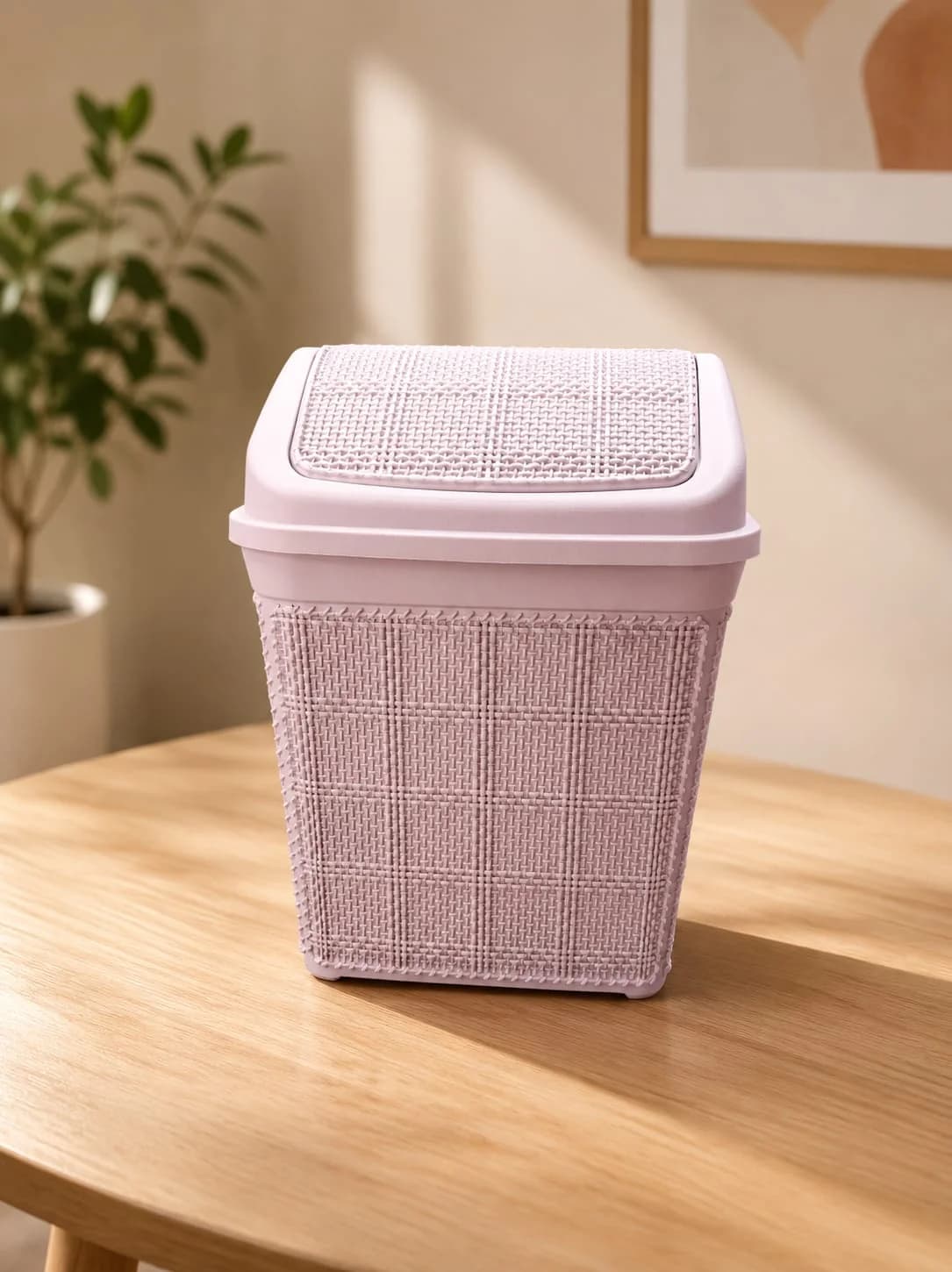 plastic bin purple