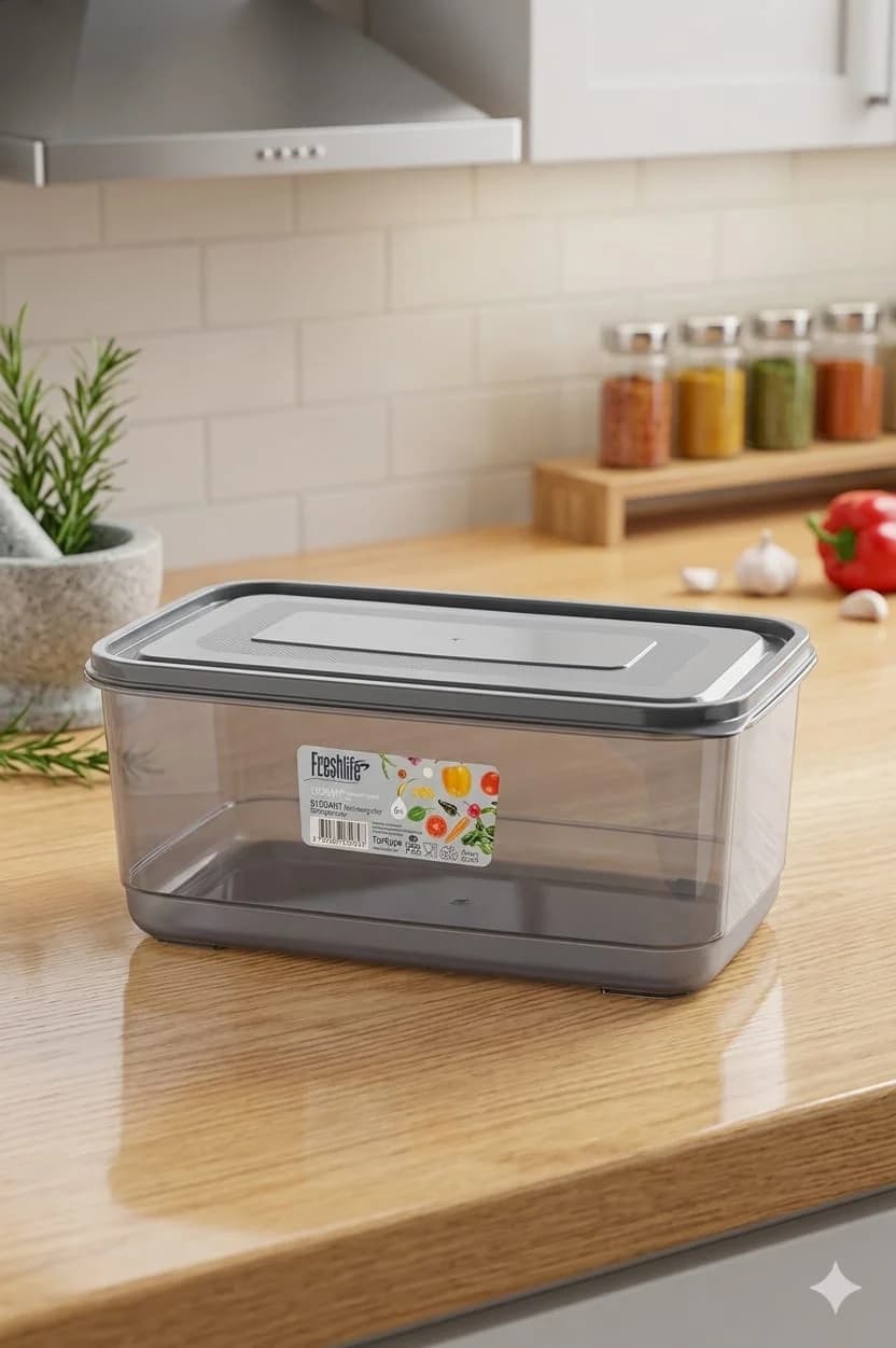 fresh life rectangular tupperware 5LT