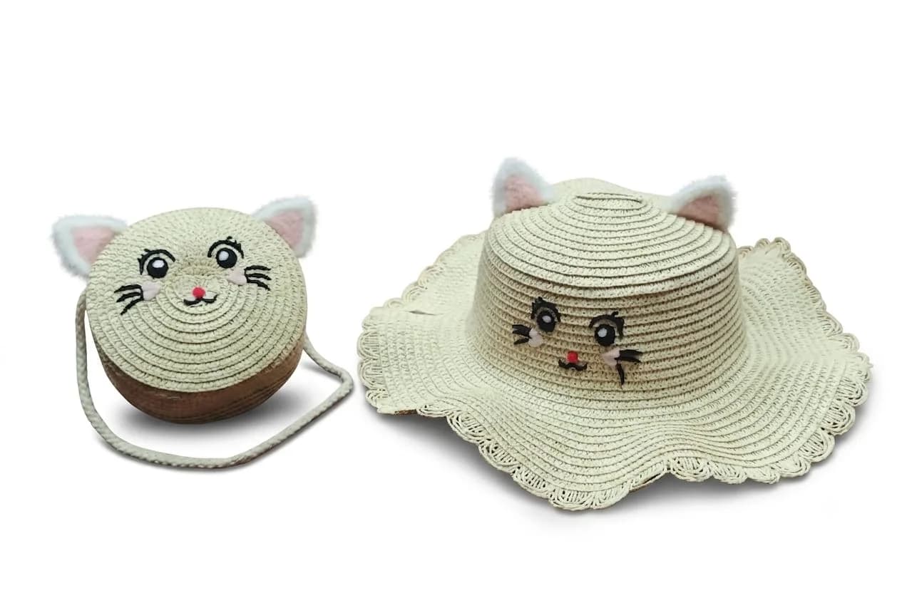 kids hat with handbag kash