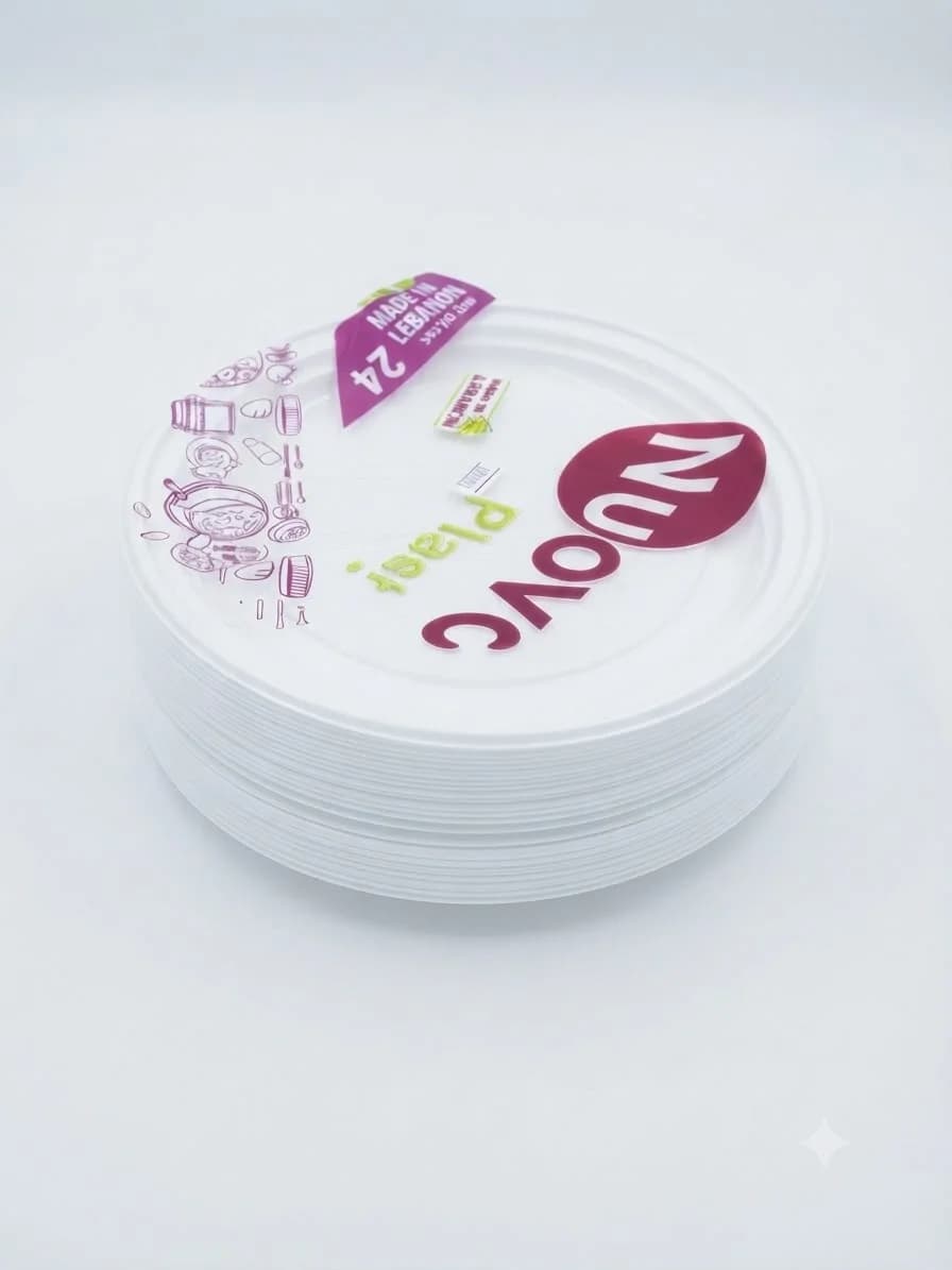 Plastic Plate big/24pcs