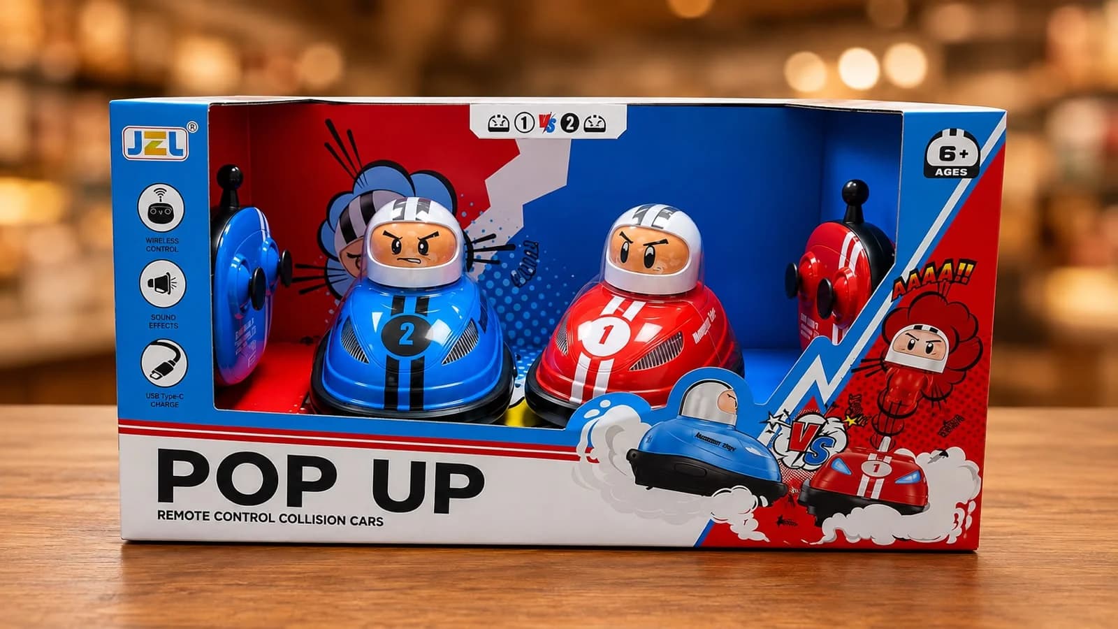 JZL Pop Up RC Collision Cars set of 2