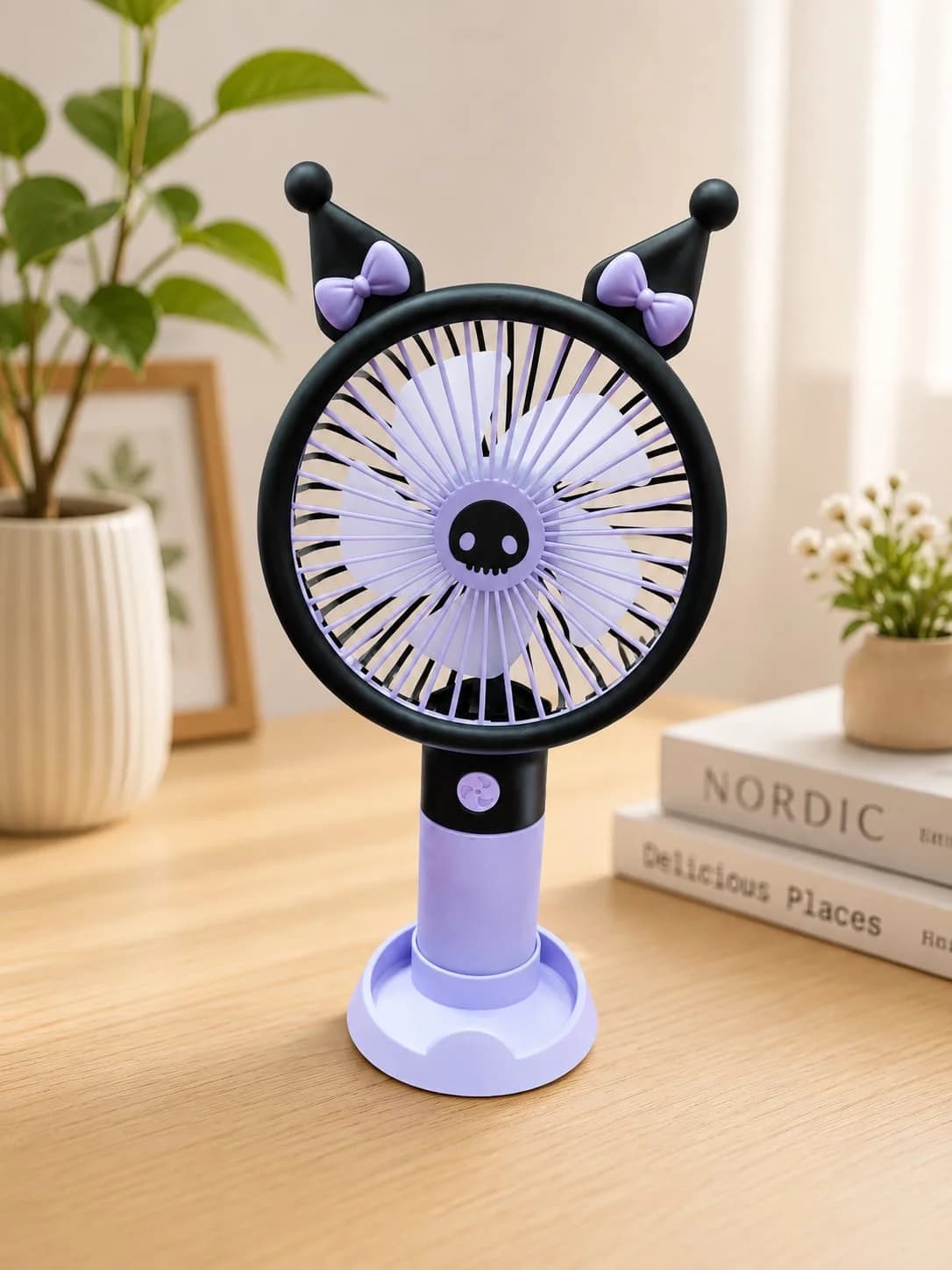 baby fan black purple