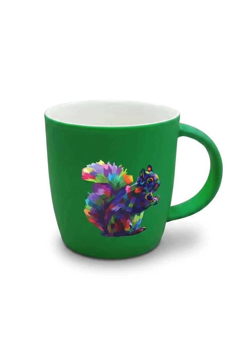 ceramic mug green