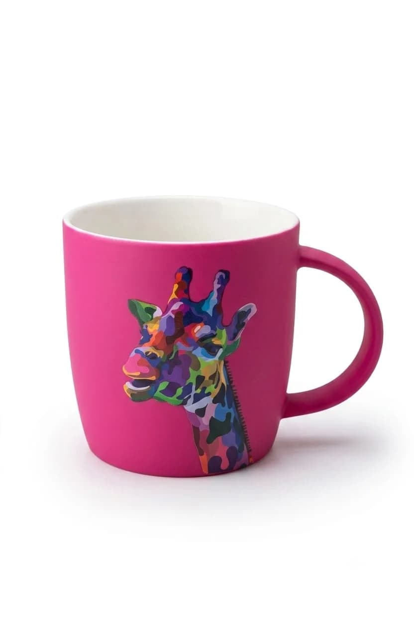 ceramic mug pink