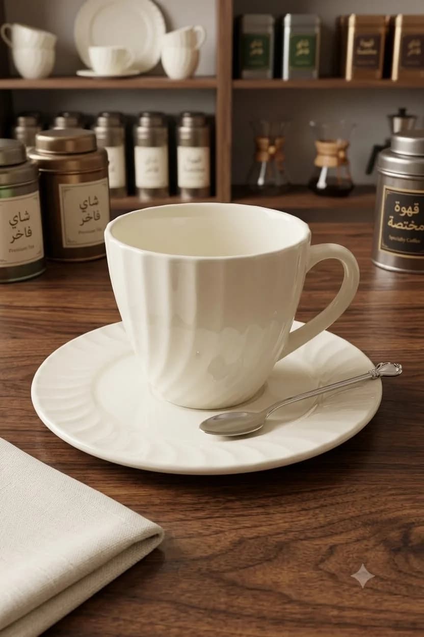 tea mug white 6pcs