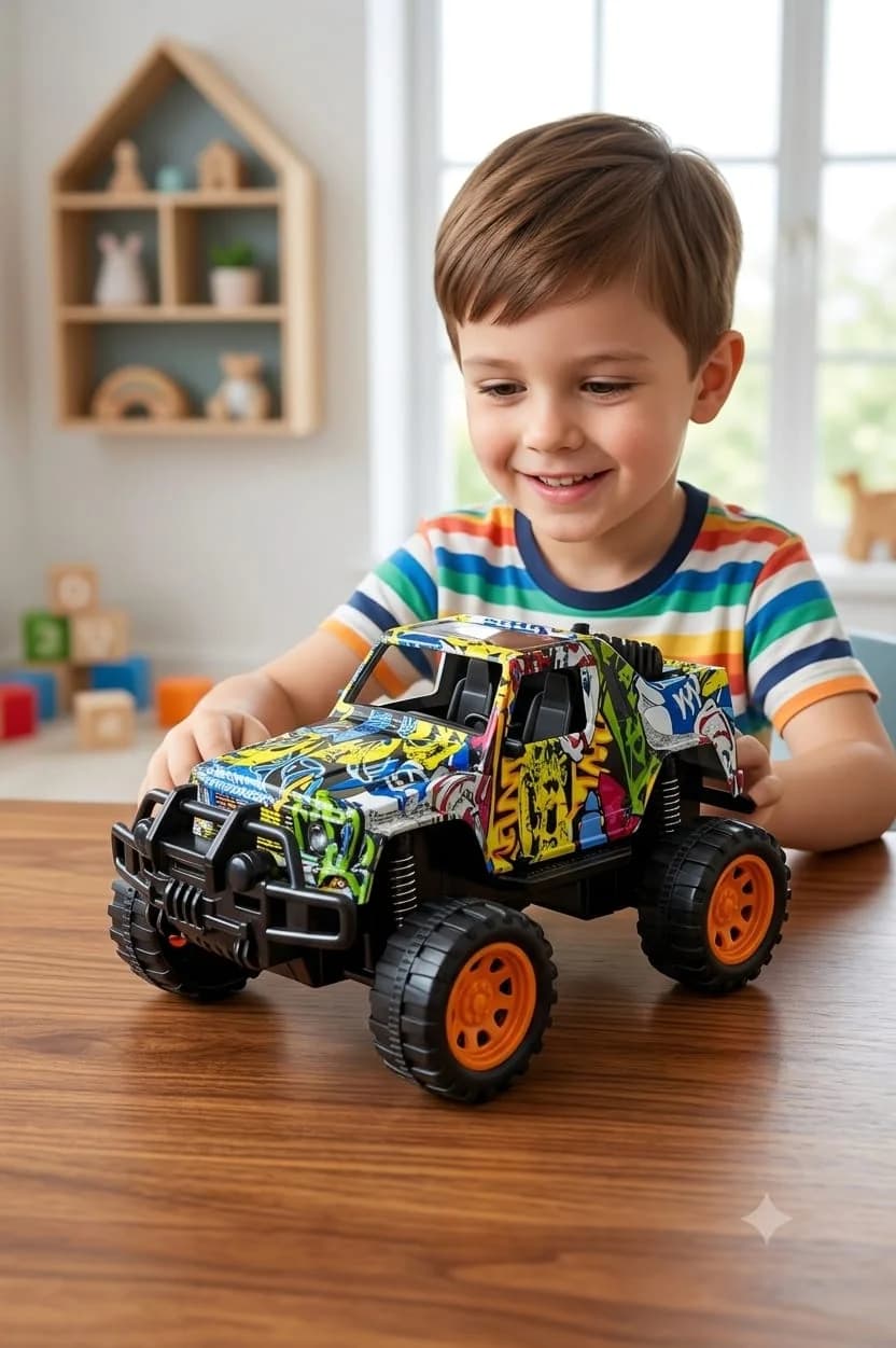 Inertial Sliding Car Jeep multi color