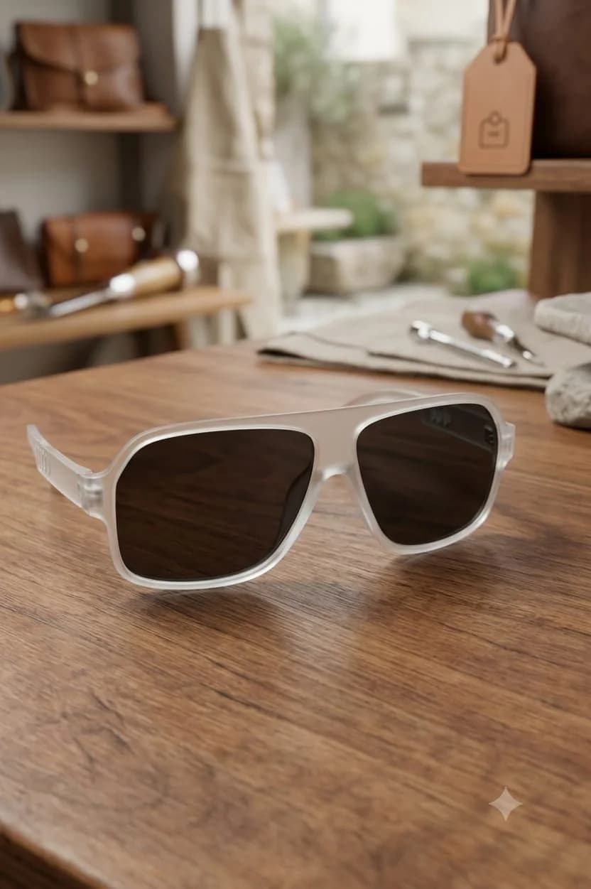 Sun Glasses Transparant Frame
