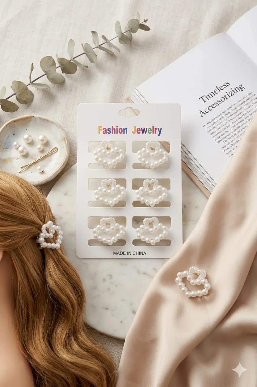 clips white fashion jewelry